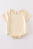 Beige blank basic t-shirt Adult Kids and baby bubble - Aaria Tees Aaria Tees