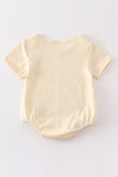 Beige blank basic t-shirt Adult Kids and baby bubble - Aaria Tees Aaria Tees