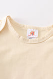 Beige blank basic t-shirt Adult Kids and baby bubble - Aaria Tees Aaria Tees