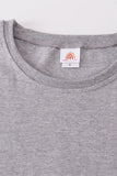 Gray blank basic t-shirt Adult Kids and baby bubble - Aaria Tees Aaria Tees