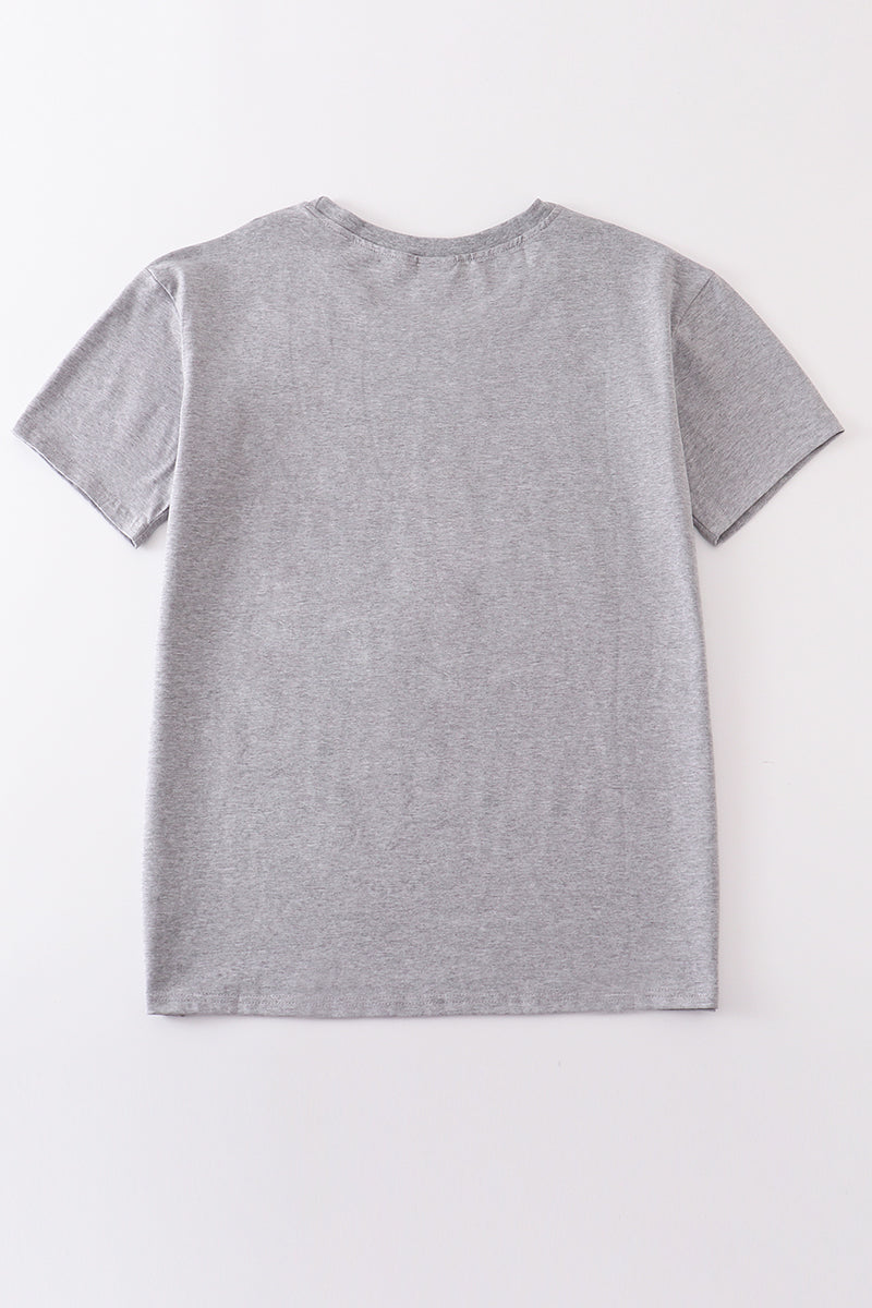 Gray blank basic t-shirt Adult Kids and baby bubble - Aaria Tees Aaria Tees