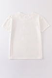 Cream blank basic t-shirt Adult Kids and baby bubble - Aaria Tees Aaria Tees