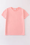 Pink blank basic t-shirt Adult Kids and baby bubble Aaria Tees