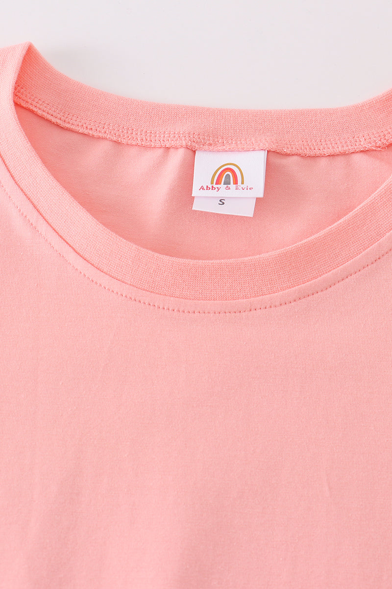 Pink blank basic t-shirt Adult Kids and baby bubble - Aaria Tees Aaria Tees