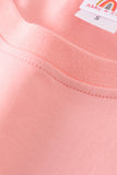 Pink blank basic t-shirt Adult Kids and baby bubble Aaria Tees