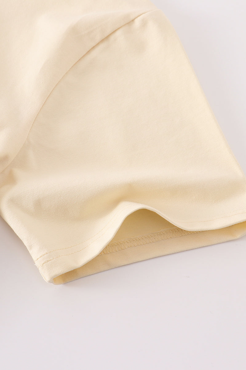 Beige blank basic t-shirt Adult Kids and baby bubble - Aaria Tees Aaria Tees