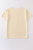 Beige blank basic t-shirt Adult Kids and baby bubble - Aaria Tees Aaria Tees
