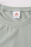 Sage blank basic t-shirt Adult Kids and baby bubble - Aaria Tees Aaria Tees