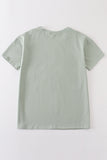 Sage blank basic t-shirt Adult Kids and baby bubble - Aaria Tees Aaria Tees
