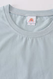 Blue blank basic t-shirt Adult Kids and baby bubble - Aaria Tees Aaria Tees