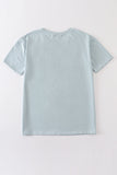 Blue blank basic t-shirt Adult Kids and baby bubble - Aaria Tees Aaria Tees