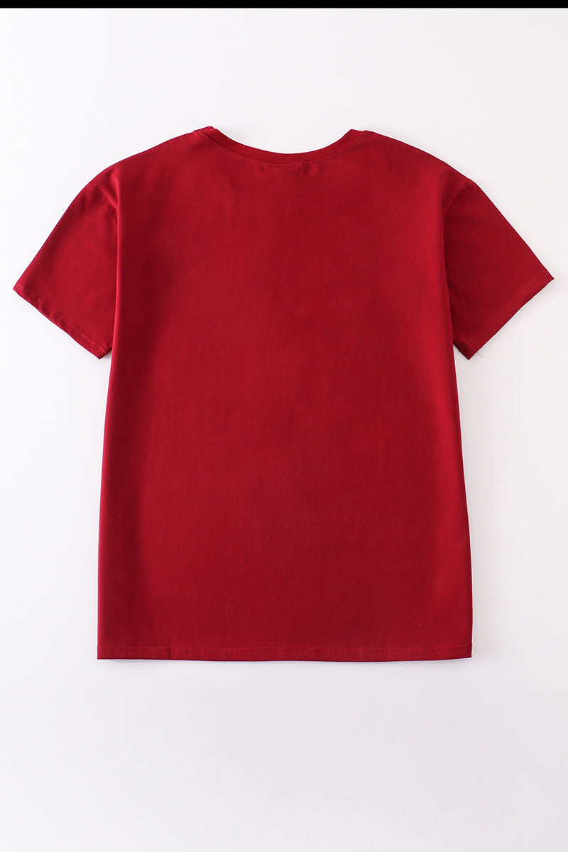 Maroon blank basic t-shirt Adult Kids and baby bubble - Aaria Tees Aaria Tees