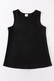 Black blank basic kids teens adult tank top - Aaria Tees Aaria Tees