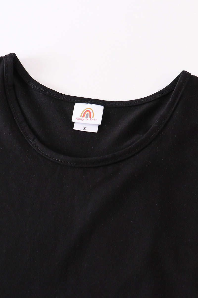 Black blank basic kids teens adult tank top - Aaria Tees Aaria Tees