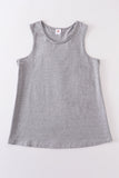 Heather grey blank basic kids teens adult tank top - Aaria Tees Aaria Tees