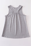 Heather grey blank basic kids teens adult tank top - Aaria Tees Aaria Tees