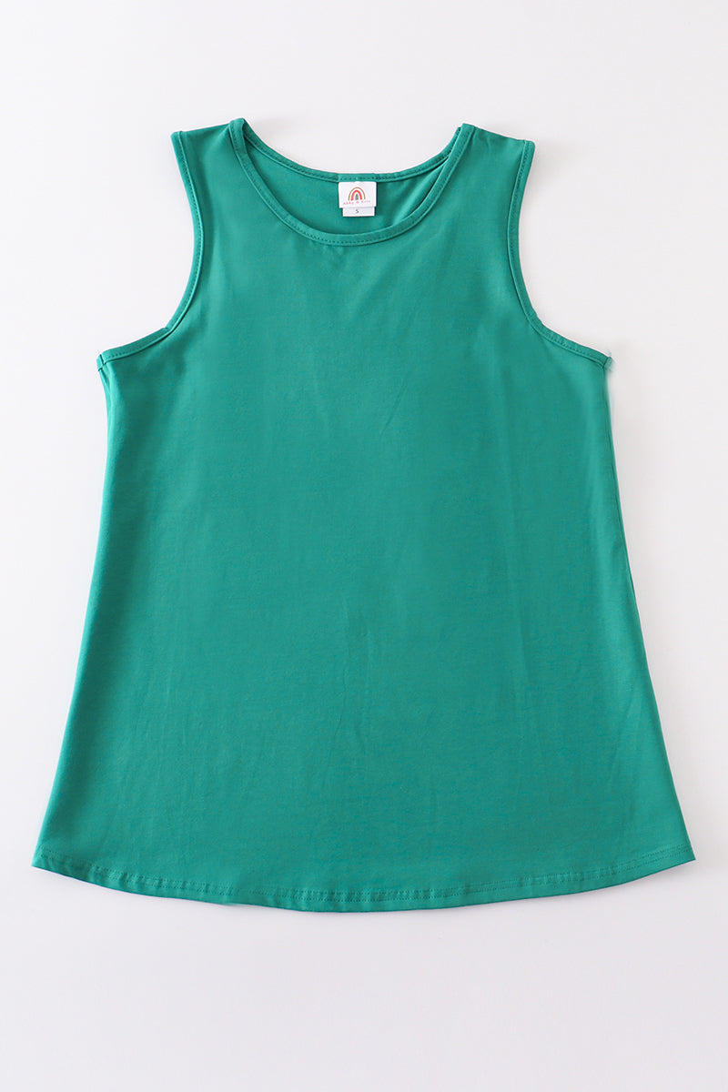 Teal blank basic kids teens adult tank top - Aaria Tees Aaria Tees