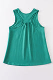 Teal blank basic kids teens adult tank top - Aaria Tees Aaria Tees