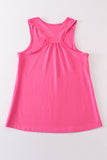 Hot pink blank basic kids teens adult tank top - Aaria Tees Aaria Tees