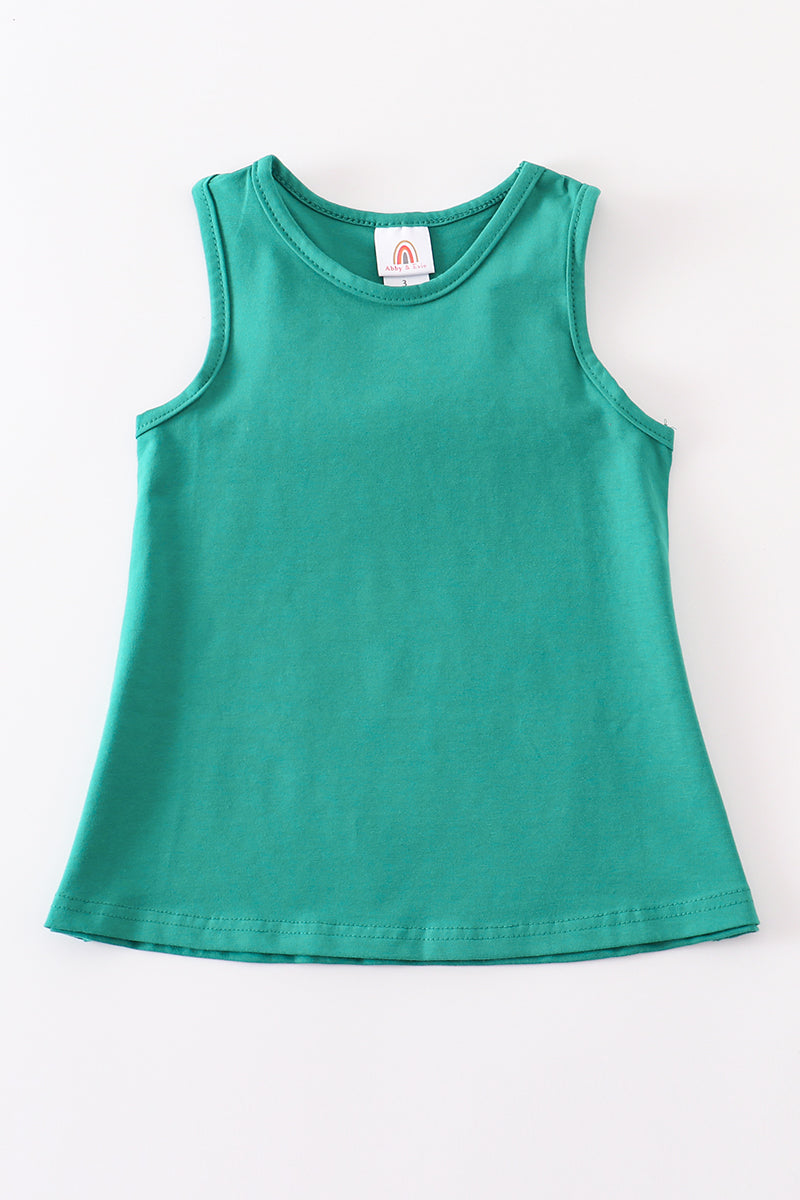Teal blank basic kids teens adult tank top - Aaria Tees Aaria Tees