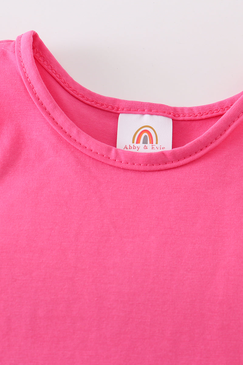 Hot pink blank basic kids teens adult tank top - Aaria Tees Aaria Tees