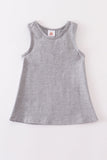 Heather grey blank basic kids teens adult tank top - Aaria Tees Aaria Tees