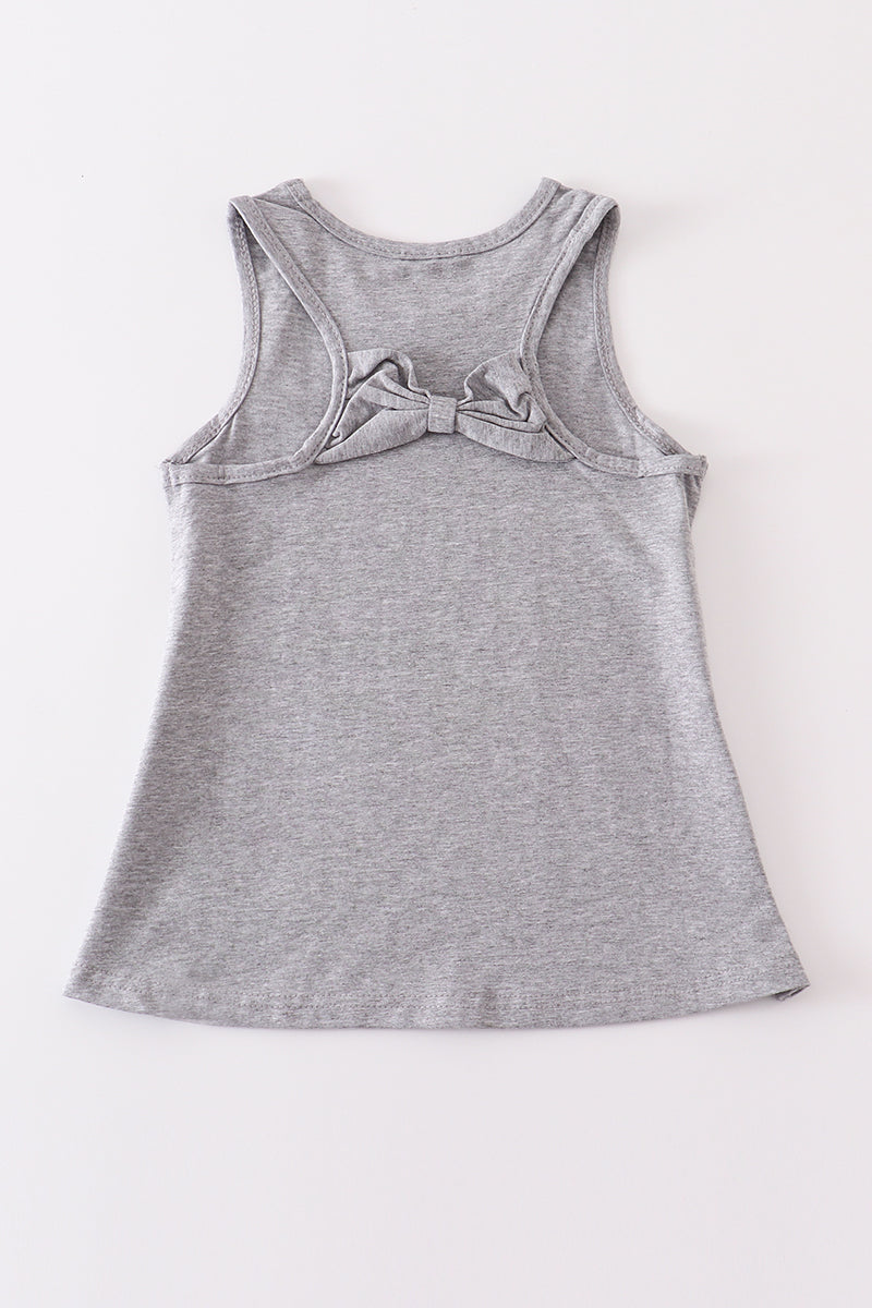 Heather grey blank basic kids teens adult tank top - Aaria Tees Aaria Tees
