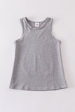 Heather grey blank basic kids teens adult tank top - Aaria Tees Aaria Tees