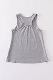 Heather grey blank basic kids teens adult tank top - Aaria Tees Aaria Tees
