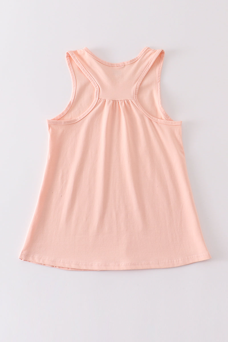 Peach blank basic kids teens adult tank top - Aaria Tees Aaria Tees