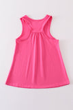 Hot pink blank basic kids teens adult tank top - Aaria Tees Aaria Tees