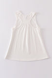White blank basic kids teens adult tank top Aaria Tees
