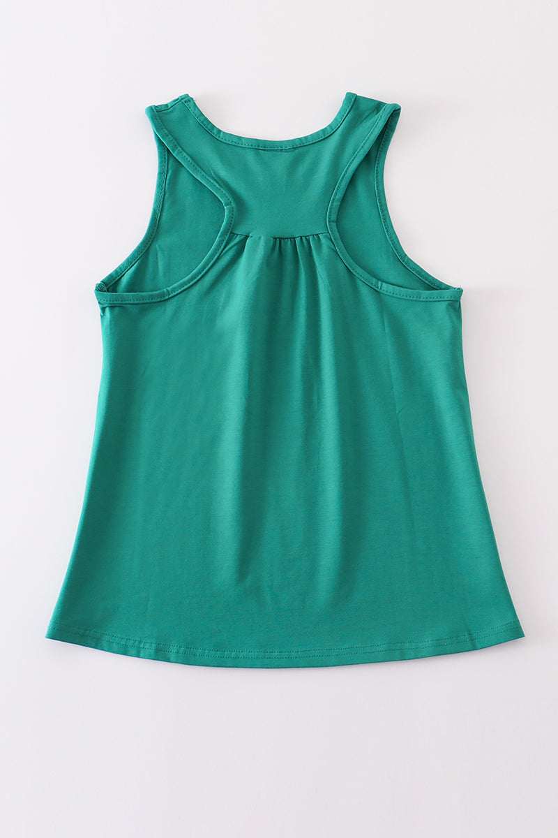 Teal blank basic kids teens adult tank top - Aaria Tees Aaria Tees