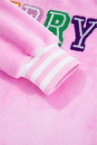 Naya Merry Graphic Plush Pullover - Aaria Tees Aaria Tees