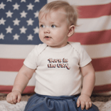 graphic bodysuit | born in the usa - Aaria Tees Aaria Tees