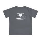 Mystery Noir Chicago Skyline Sunset Unisex Baby Short Sleeve T-Shirt - Aaria Tees Aaria Tees