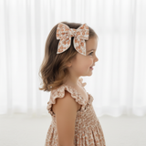 Organic Hair Bow Clip - Sienna - Aaria Tees Aaria Tees