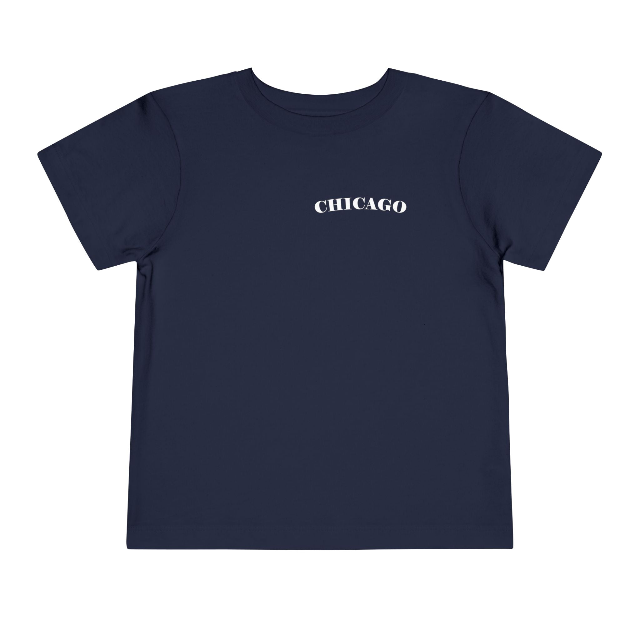 Mystery Noir Chicago Skyline Sunset Unisex Toddler Short Sleeve Tee - Aaria Tees Aaria Tees