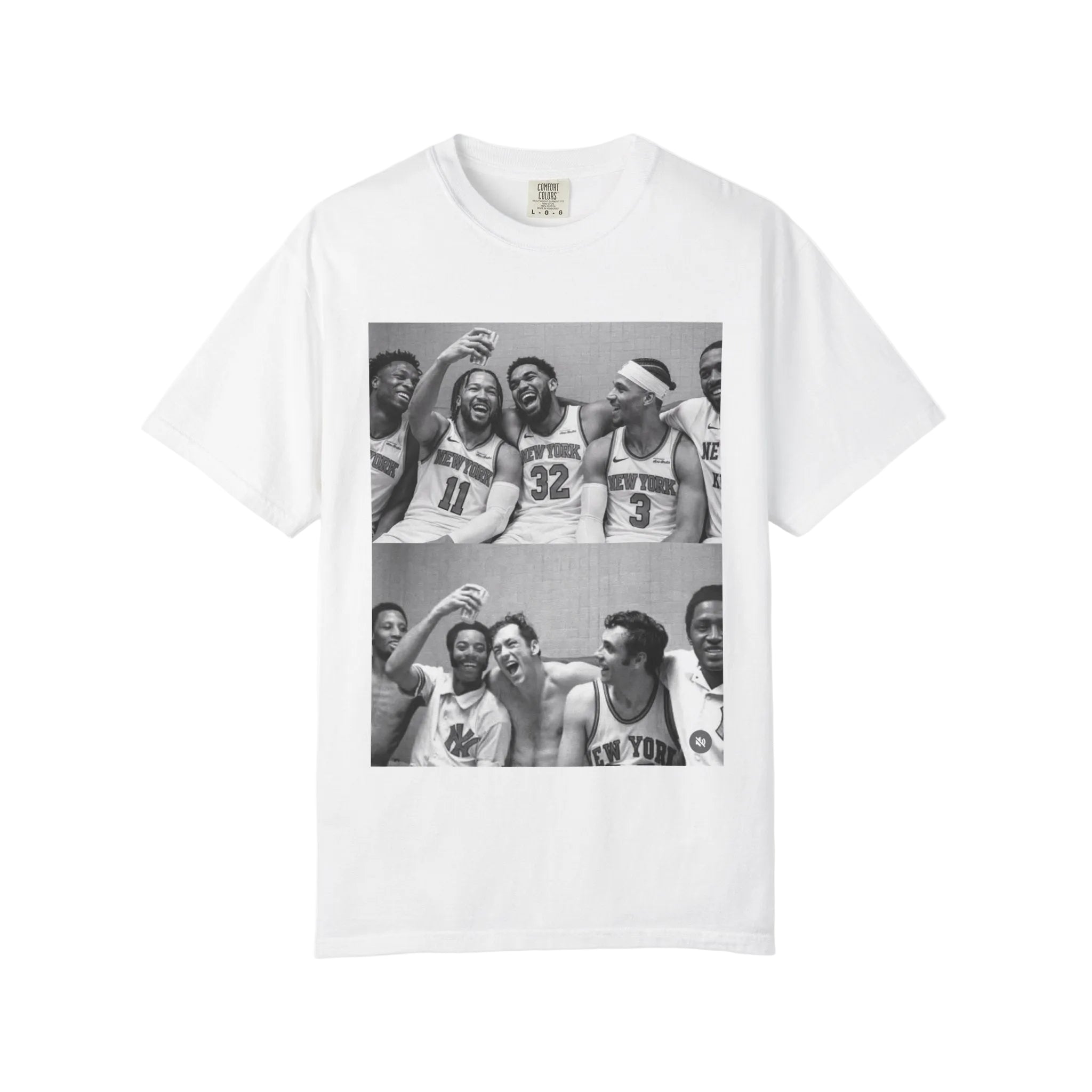 Then & Now Knicks Tee – Legacy Graphic Edition - Aaria Tees Aaria Tees