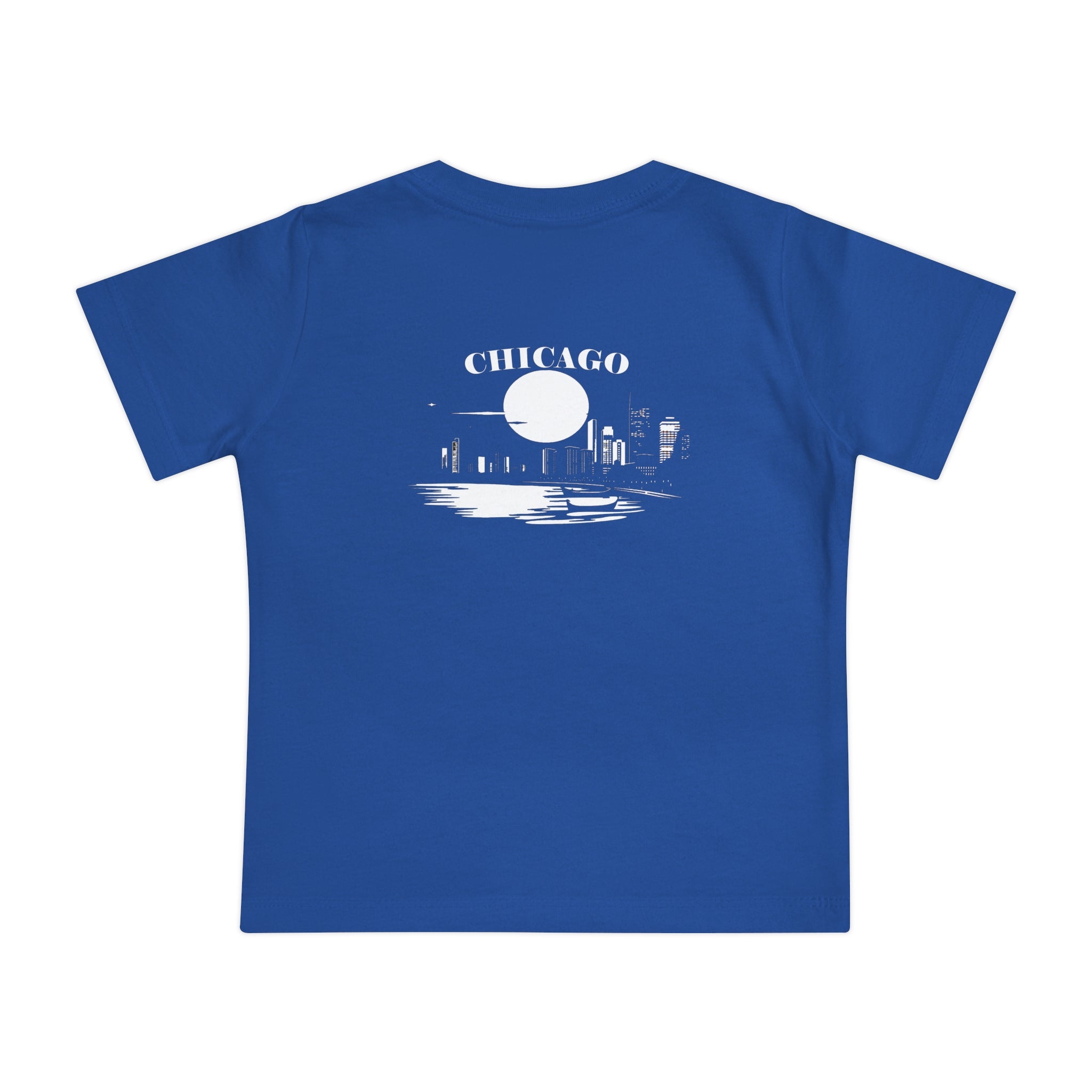 Mystery Noir Chicago Skyline Sunset Unisex Baby Short Sleeve T-Shirt - Aaria Tees Aaria Tees