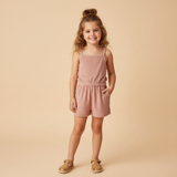Organic Tank Romper - Clay - Aaria Tees Aaria Tees