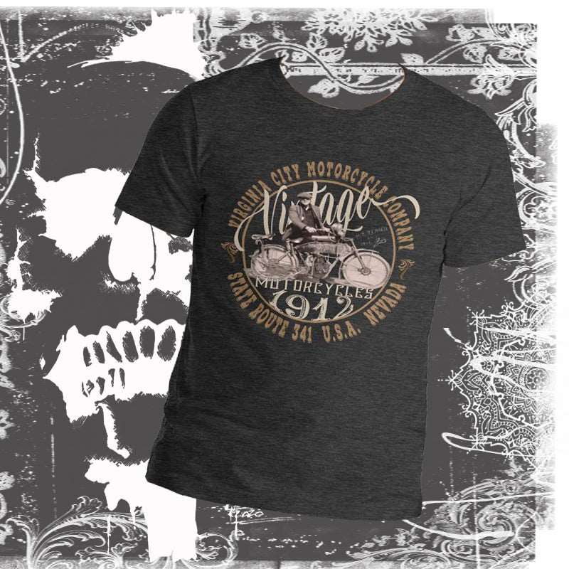 A 1912 Thor Motorcycle named Betsy |Men's T-Shirt | VCMCo. - Aaria Tees Aaria Tees