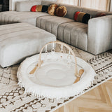 Macrame Organic Round Play Mat - Aaria Tees Aaria Tees