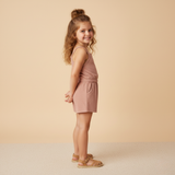 Organic Tank Romper - Clay - Aaria Tees Aaria Tees