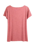 Round Neck Graphic Short Sleeve T-Shirt Aaria Tees