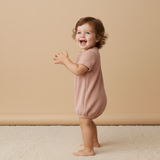 Organic Short Romper - Clay - Aaria Tees Aaria Tees
