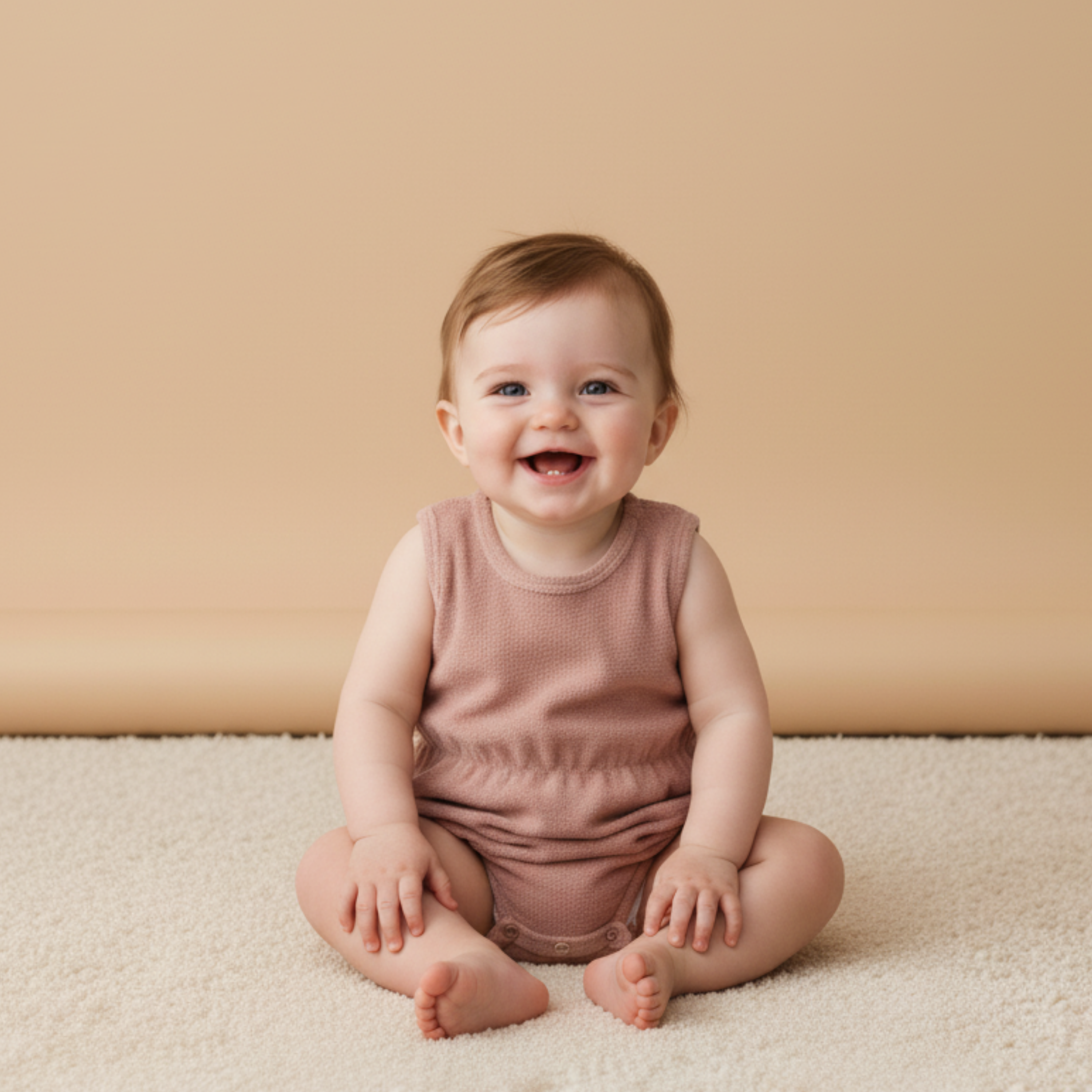 Organic Clinch Romper - Clay - Aaria Tees Aaria Tees
