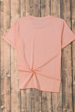 Pink Summer Food Bow Crawfish Printed T Shirt Aaria Tees