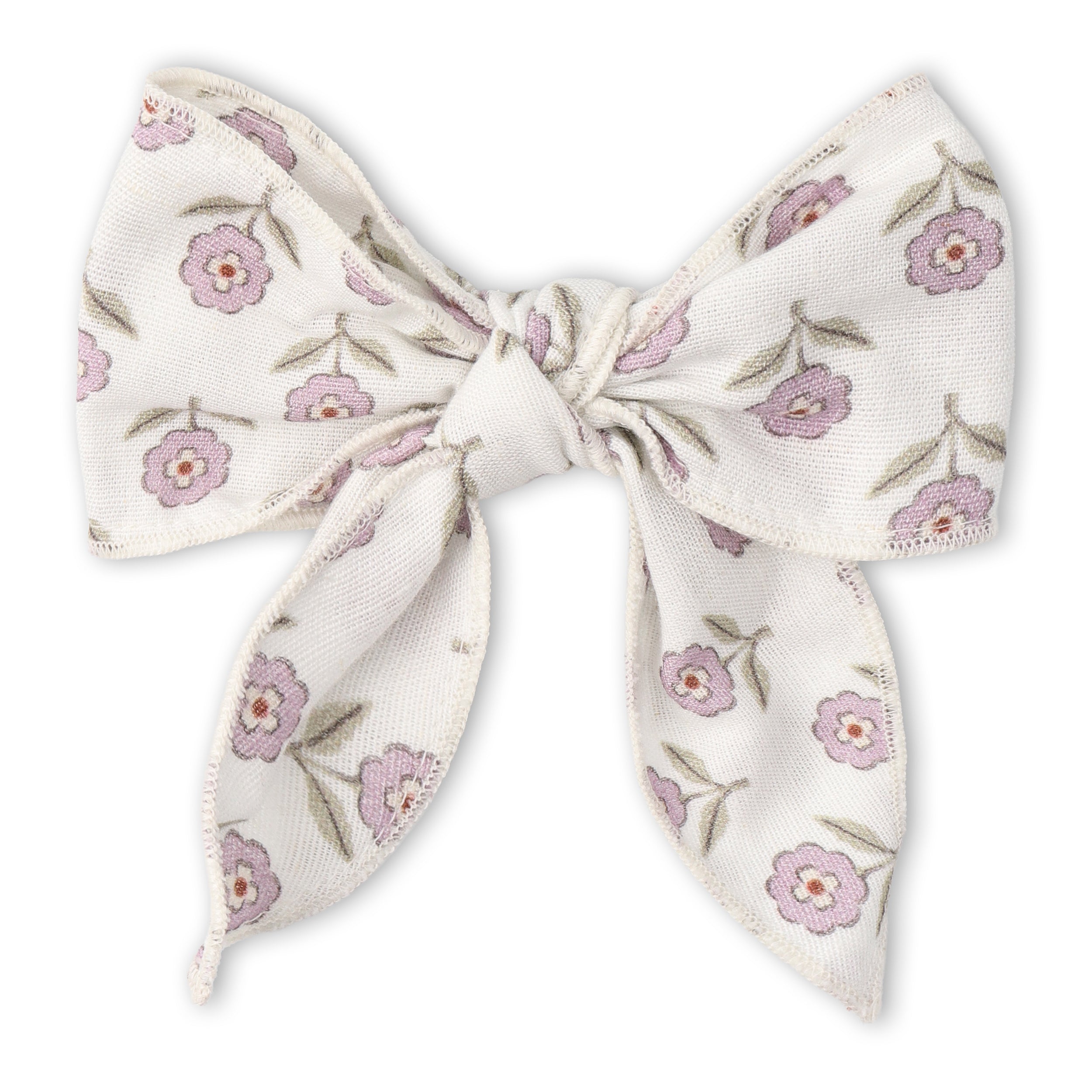 Organic Hair Bow Clip - Lavender - Aaria Tees Aaria Tees