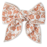 Organic Hair Bow Clip - Sienna - Aaria Tees Aaria Tees